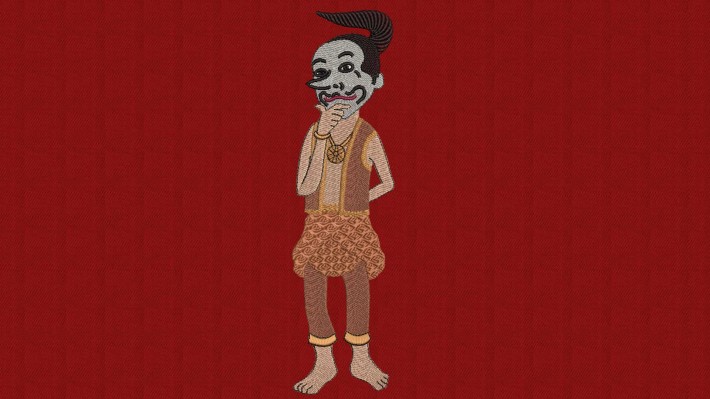 Petruk ( Wayang ) Embroidery Designs